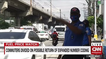 CNN PHILIPPINES, Commuters divided on possible return of expanded number coding, News Night