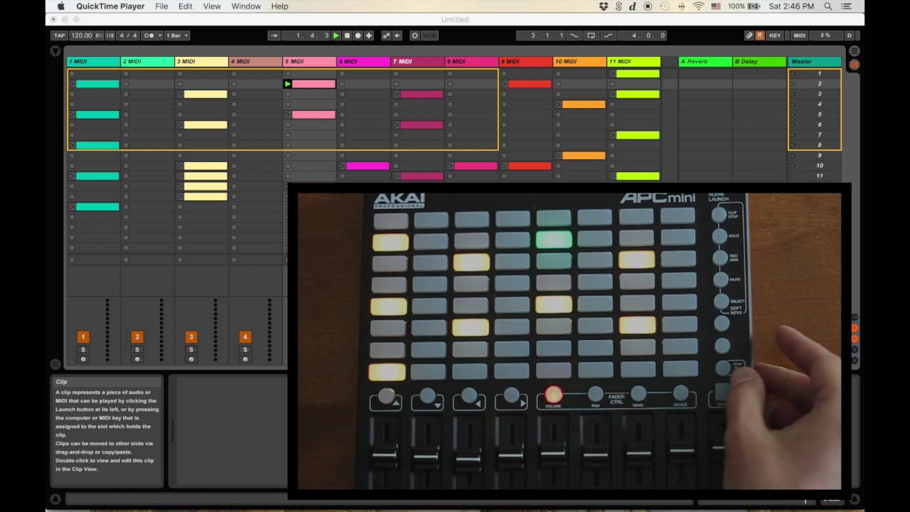 Apc Mini Session Overview Midi Script For Ableton Live Free Midi Scripts
