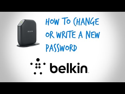 How To Change or Write a New Password on Any Belkin Router