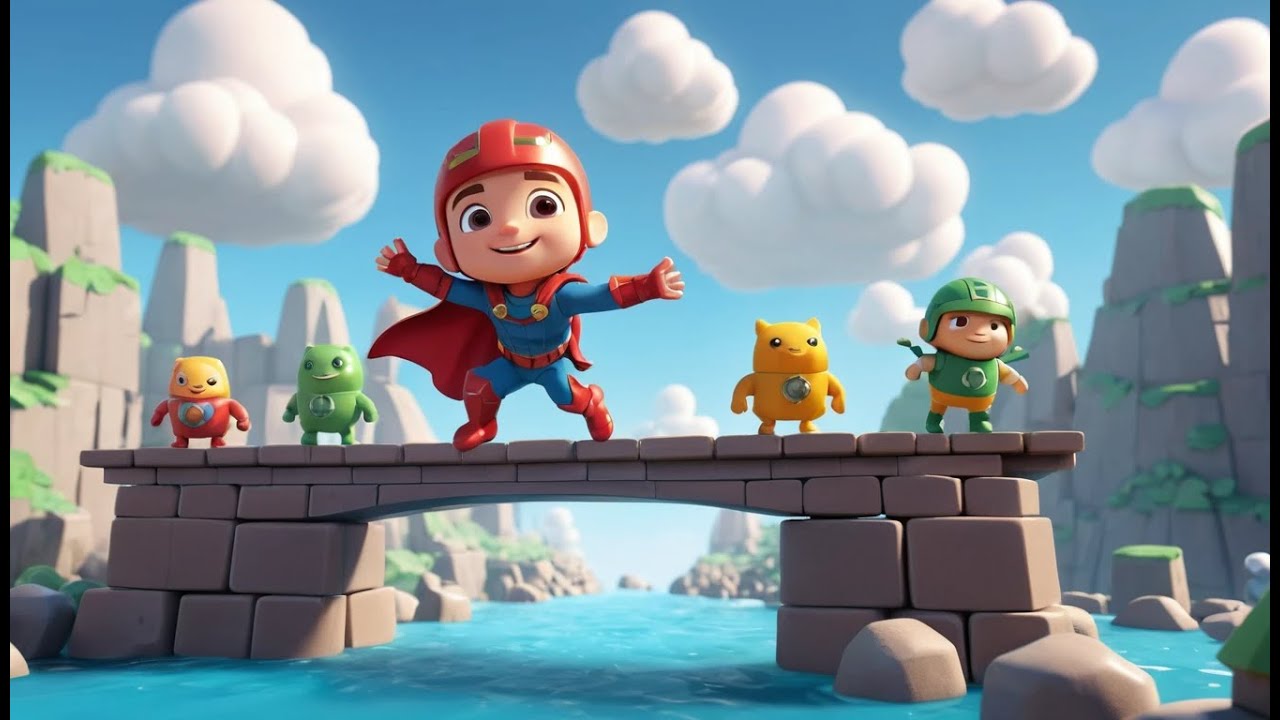 Fortnite Tiny Hero Built a Bridge Over the River | Kids Songs & Nursery Rhymes