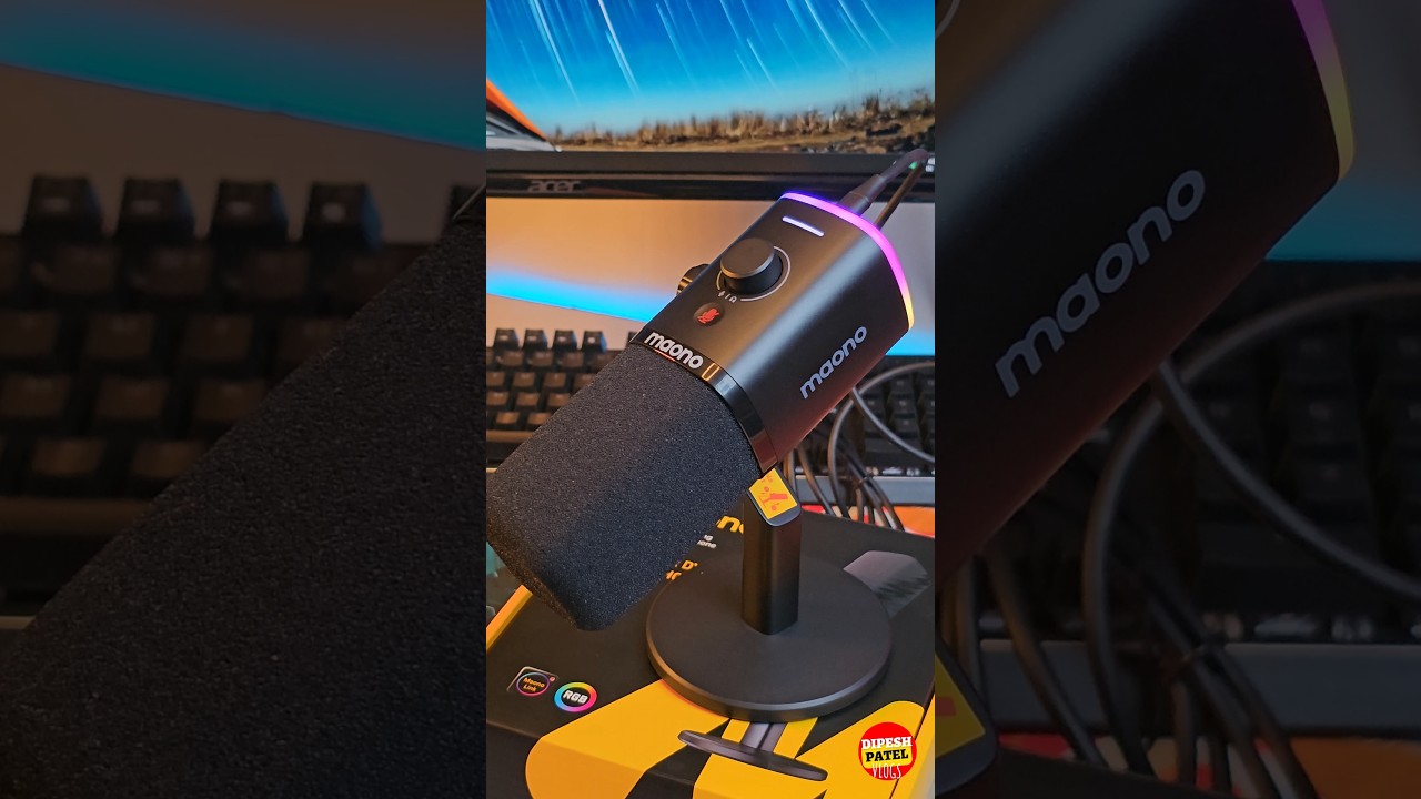 Maono Pd100x RGB Usb/XLR Dynamic Microphone for Game Streamers