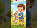 "In the Colorful Jungle: A Magical Journey of a Boy and His Loyal Dog 🐕 🚶#shorts