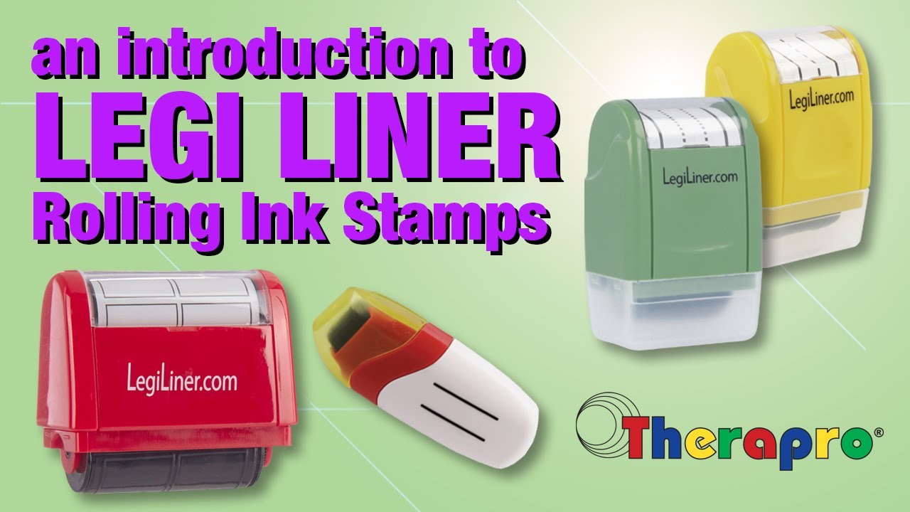  LEGILINER Super Set Bundle of 3 self-Inking Rolling Stamps  (3/4, 1/2, 3/8) : Office Products