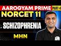 NORCET 11 Preparation | Schizophrenia Explained | Mental Health Nursing | Part 4 | Aarogyam Prime