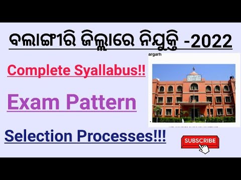 ###Balangir_District_Job_Vacancy_2022##Complete_Syallabus###