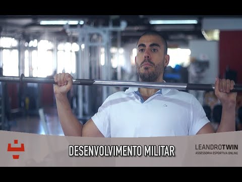 Vídeo: Como Fazer A Imprensa Militar Com Halteres: Sentado, Em Pé E Dicas
