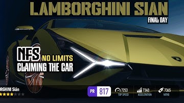 LAMBORGHINI SIAN || NFS: NO LIMITS || FINAL RACE DAY 7 || CLAIMING THE JOD CAR!!