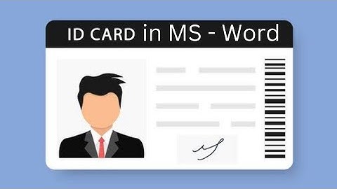 "How to Create Student ID Cards in MS Word"