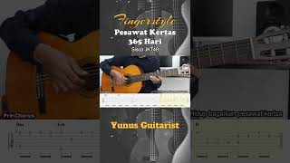 Pesawat Kertas 365 Hari - Sisca JKT48 - Fingerstyle Guitar Tutorial + TAB & Lyrics