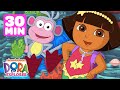 Dora &amp; Boots Dance Scenes, Songs &amp; Games! 💃 30 Minutes | Dora the Explorer