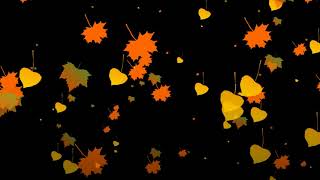 Футаж листопад осений желтых листьев подымаются в воздух/Footage autumn leaf fall yellow leaves rise