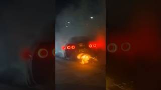 FIRE BREATHING DRAGON CORVETTE SPITTING FIRE #corvette #car #hoonigan #takeover #fyp #dragon #food