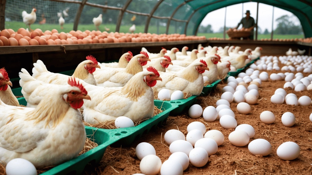 Куриное фермерство — выращивание кур для получения яиц — бизнес по производству куриного мяса