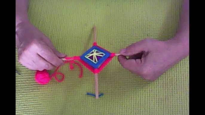 Cómo hacer mandalas de lana: Ojo de dios - Diario Artesanal