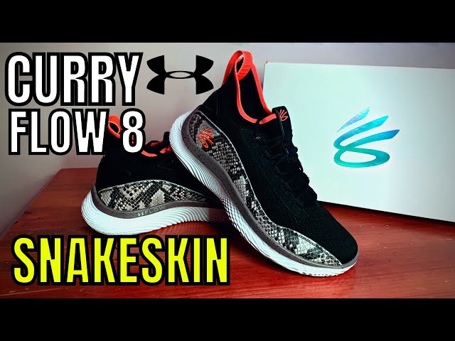 Under Armour Curry Flow 8 Men Basketball Sneakers Black Snake Print Size‎ 7.5 s-l400.jpg main image 3