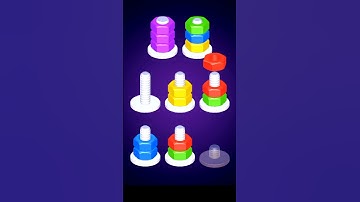 Nuts Sort Level 18 | Nuts and Bolt Games | Puzzle | #shorts #games #nutsandbolts #nutssort