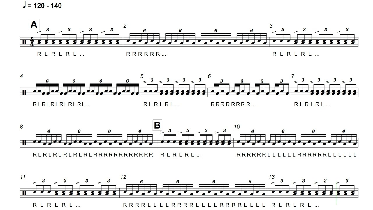 Bucket Game - Splits Exercise for Two Drummers