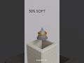 0% vs 100% Soft Body Simulation - alright 3d