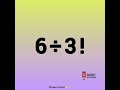 6÷3! Normal Factorial Question ❓❓