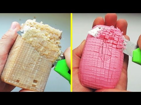 Soap Cutting and Soap Carving Satisfying ASMR (Relaxing Video) P3