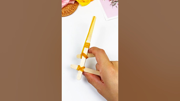 Popsicle Sticks Gun #diy