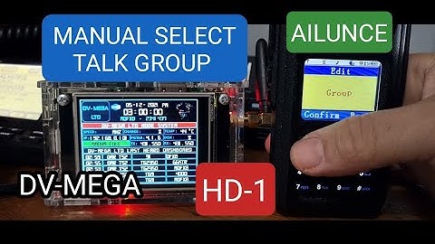AILUNCE  HD-1 Manual Dial Talk Group