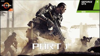 [Part 1] CALL OF DUTY ADVANCED WARFARE ASUS TUF FX505DT Gameplay Walkthrough Campaign