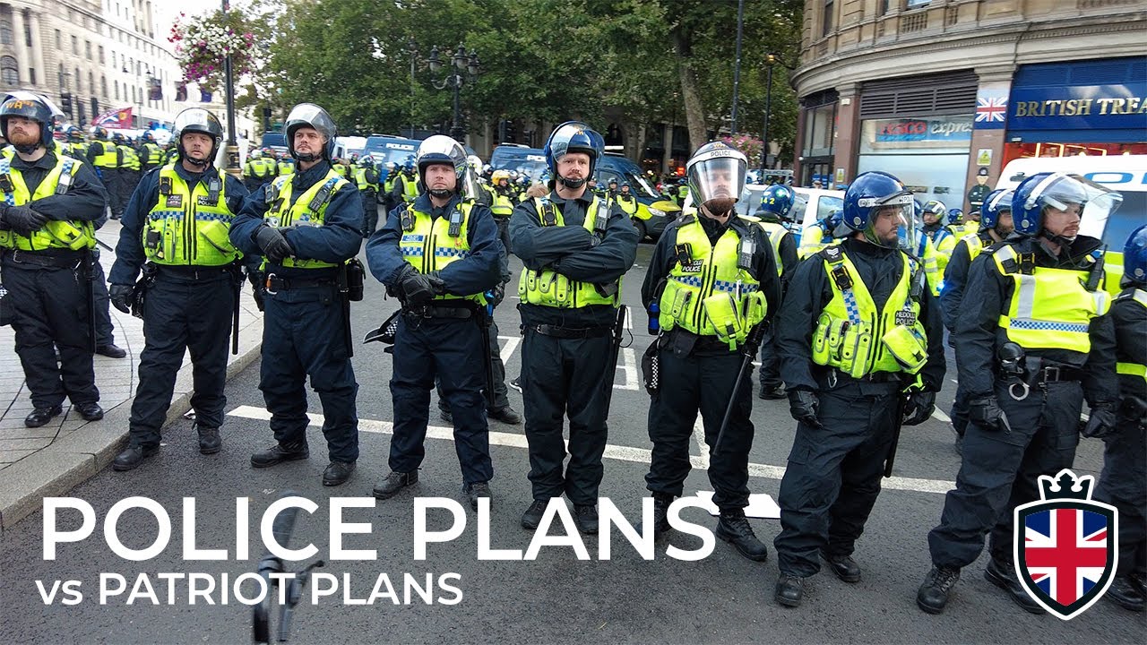 Utk Rally Uk Police Show of FORCE Against British Patriots | Close protection to ...