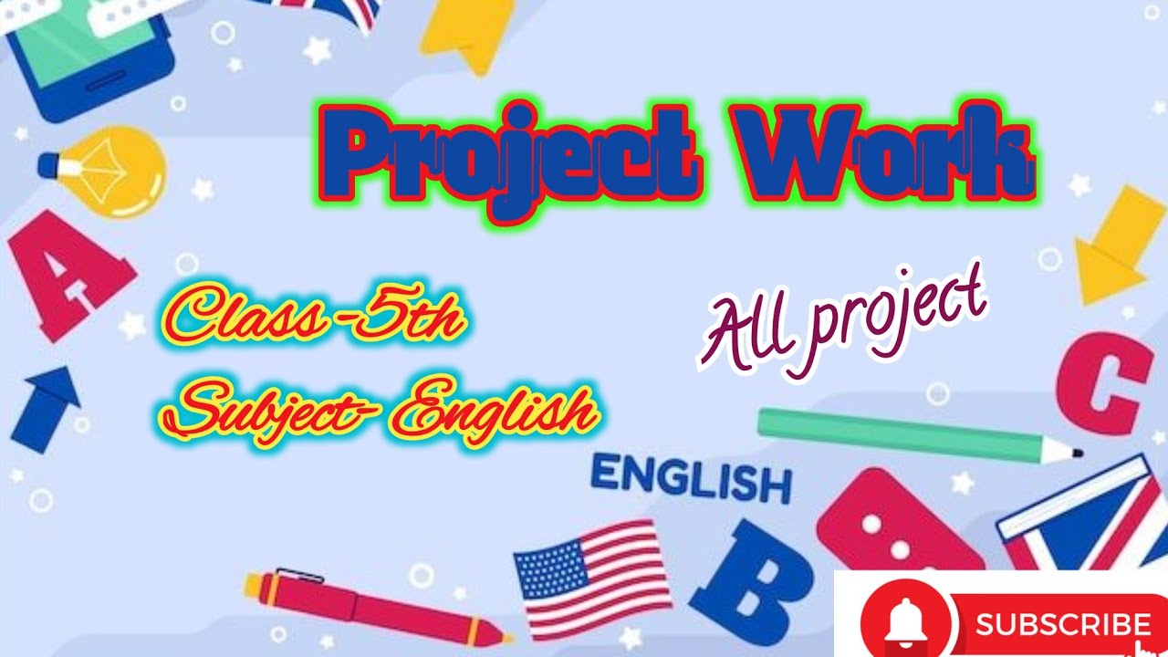 #  project work #class 5th#Subject -English # all project #