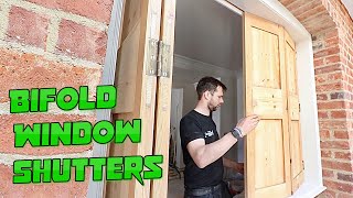 Antique Pine Bifolding Window Shutters  Part 1 Making the Frame