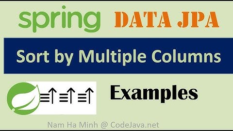 Spring Data JPA Sorting by Multiple Columns Examples