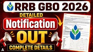 RRB GBO 2026 Notification | RRB GBO Eligibility, Syllabus & Exam Pattern | Complete Details