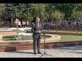 Президент с супругой приняли участие в церемонии запуска фонтанного комплекса в городе Рыбница