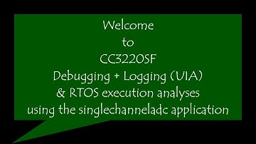 CC3220SF UIA ROV and execution analysis using ADC example on TIRTOS