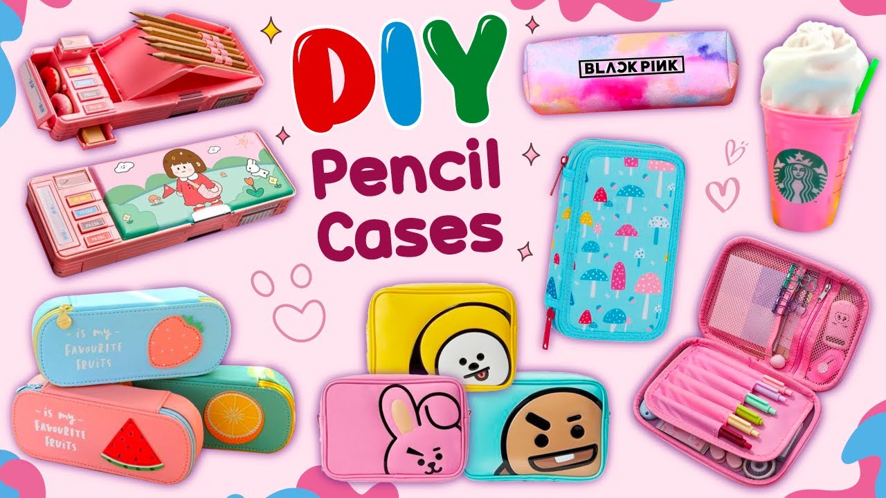 12 DIY PENCIL CASE IDEAS YOU WILL LOVE - Back To School 