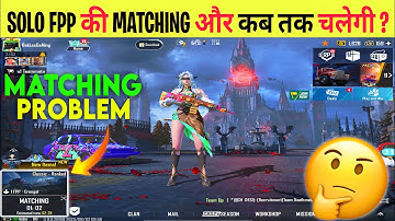 🇮🇳 SOLO FPP : DAY - 15 🤔 AUR KITNE DIN MATCHING CHALEGI SOLO FPP MAIN || FIX MATCHING PROBLEM BGMI ✅