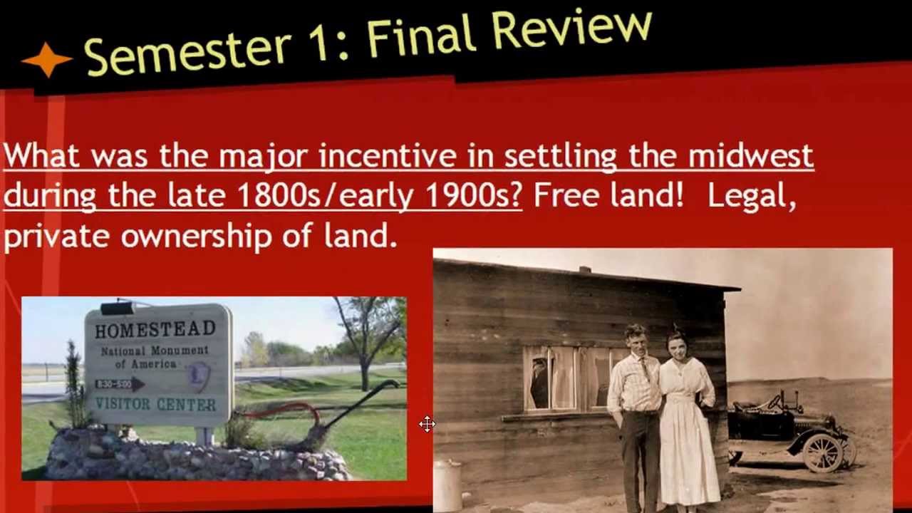 US History: Semester 1 Final 2013/2014 Part 2 