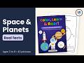 Space Coloring Book for Kids Ages 3-8: Flip-Through (Planets, Moons & Real Space Facts)
