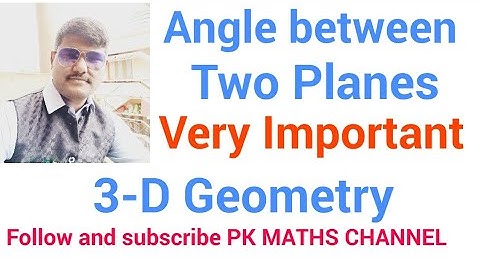 #Angle between #twoplanes #3-d geometry
