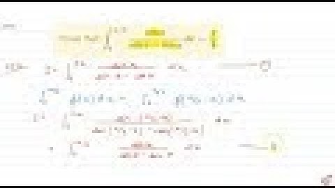 JEE MAINS 2018 Prove    that: `int_0^(pi//2)(s in x)/(sinx_cosx)dx=pi/4`