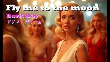 Fly me to the moon (Lylics  English & Japan) Doris Day Ver  #flymetothemoon #americanclassics