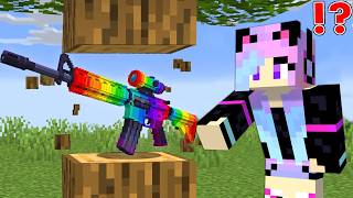 Minecraft, But Drops Are Super Guns...