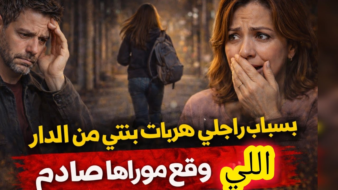 بسباب راجلي و فعايلو بنتي هربات من الدار واللي وقع موراها صادم