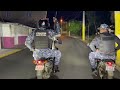 Recorrido de la policia por los barrios de san francisco de macoris