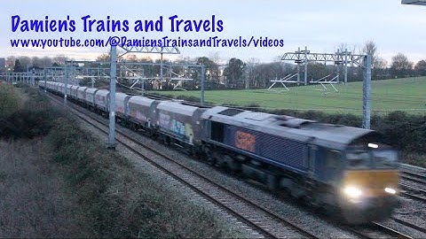 MML GBRF Class 66 No. 66302 Passing Harrowden Junction, the Slips, 26th November 2025