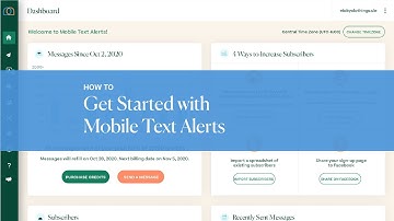 How to Get Started with Mobile Text Alerts (Archive)