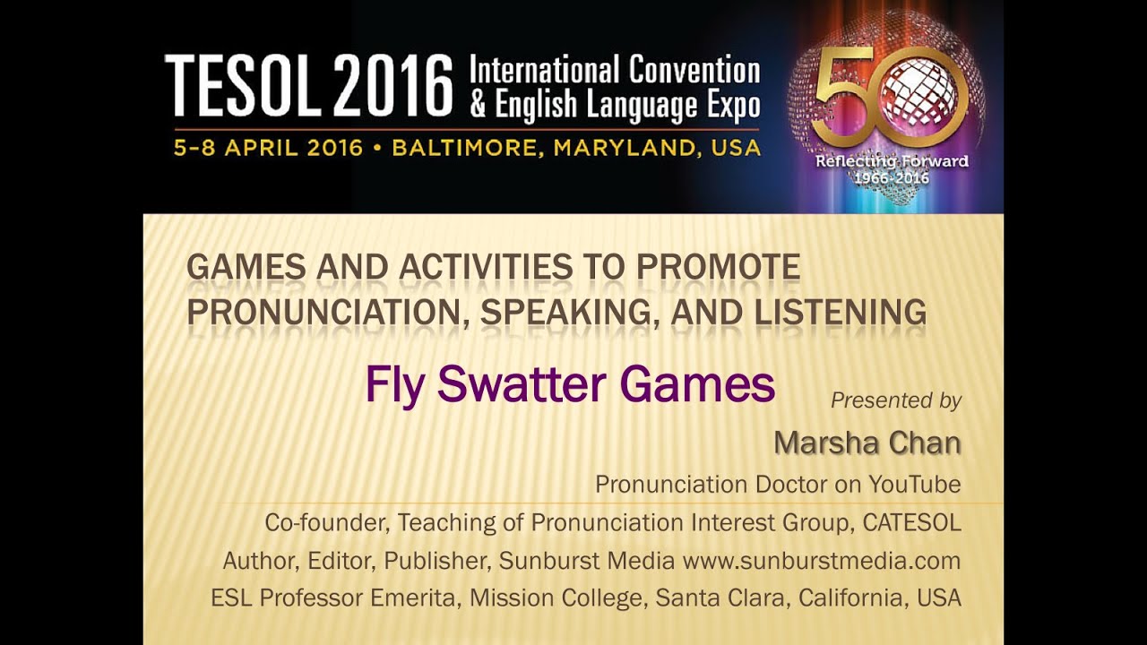 Marsha Chan S Professional Development Blog Fly Swatter Game For Teachers At Tesol 2016