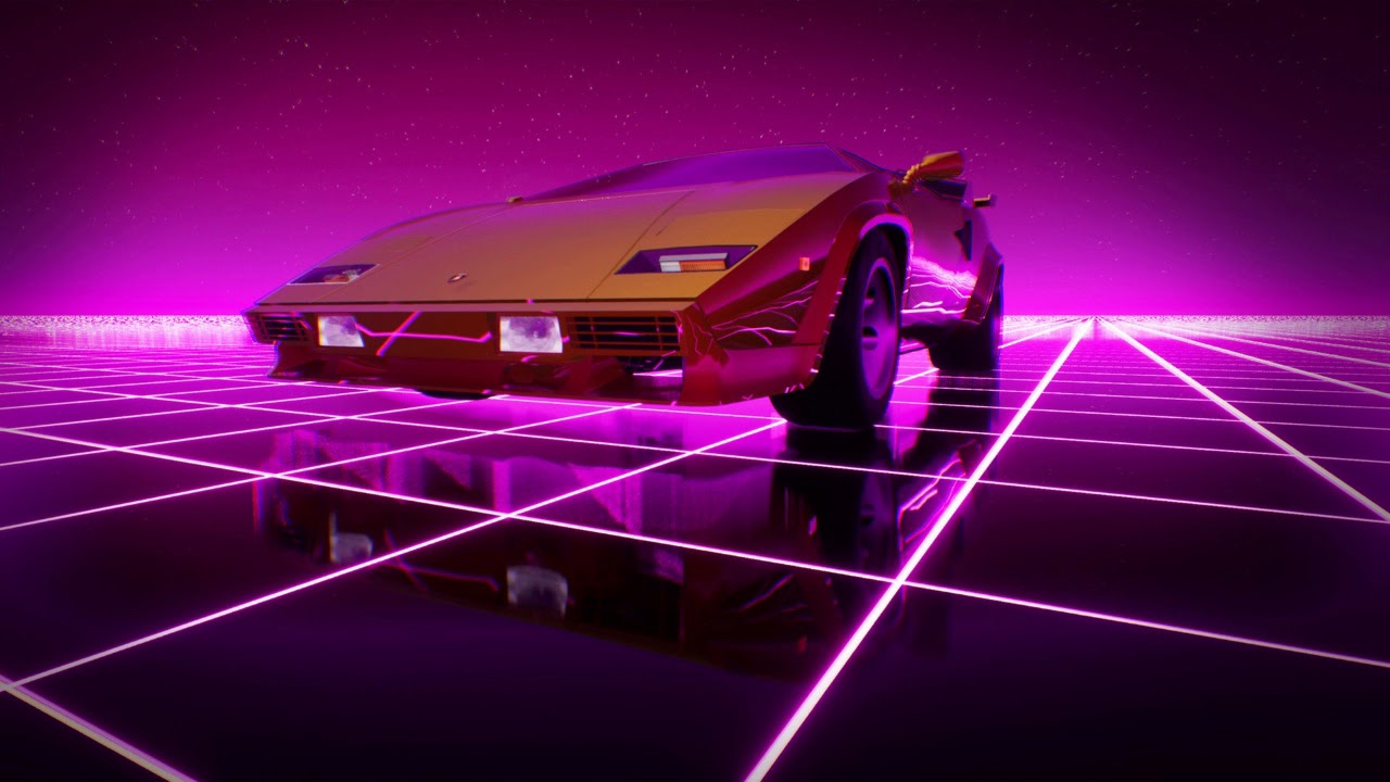 SpaceLazers - Purple Countach NEW RETROWAVE TYPE MUSIC (idk what the