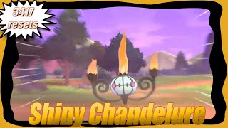 Live Shiny Chandelure - 3417 resets - Pokemon Shield
