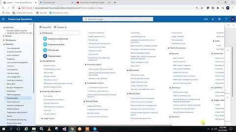 Ledger setup in microsoft dynamic 365 finance and operations in తెలుగులో